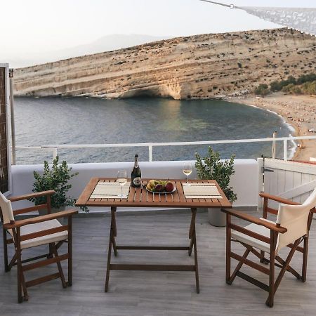Nostos Cave Seaview Apartment Матала Екстер'єр фото