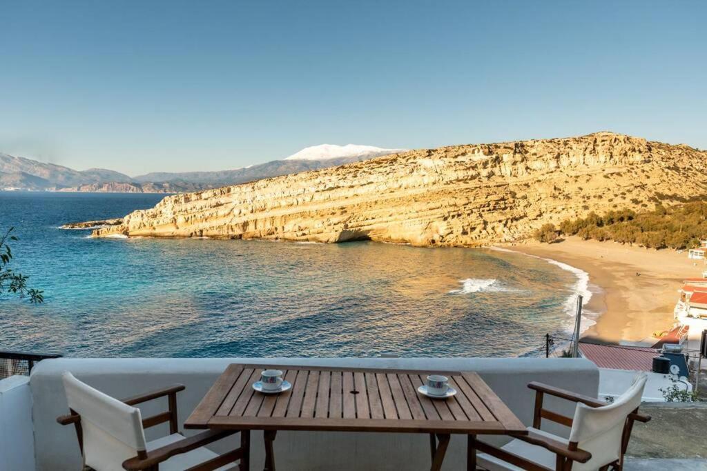 Nostos Cave Seaview Apartment Матала Екстер'єр фото