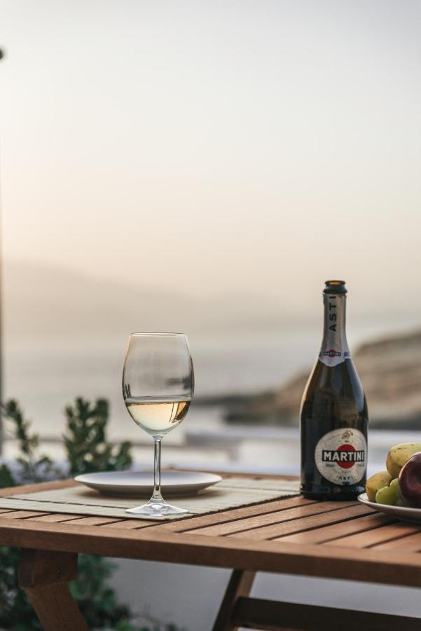 Nostos Cave Seaview Apartment Матала Екстер'єр фото