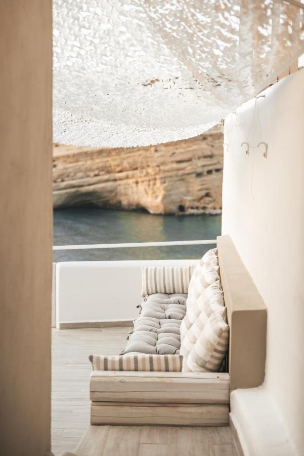Nostos Cave Seaview Apartment Матала Екстер'єр фото